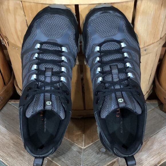 Merrell Moab FST Gray Black Vibram Trail Hiking Walking Shoes Womens Size 9.5 - Picture 8 of 10